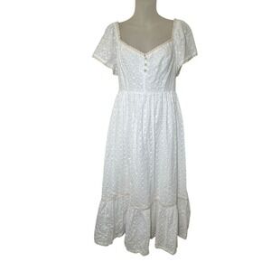 POMANDER PLACE Dainty Eyelet Holley Dress‎ Size S Retail $188 Tuckernuck